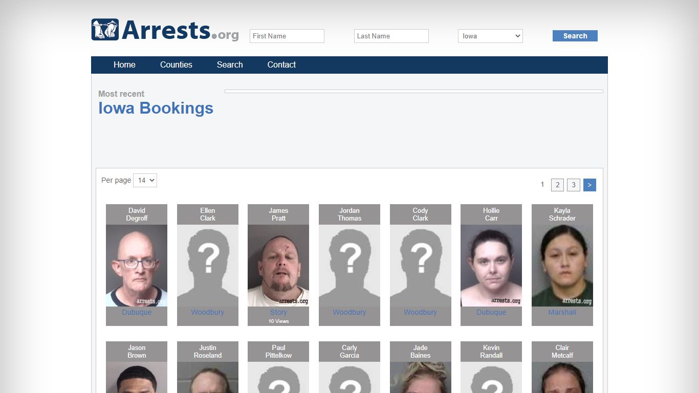 Iowa Arrests and Inmate Search